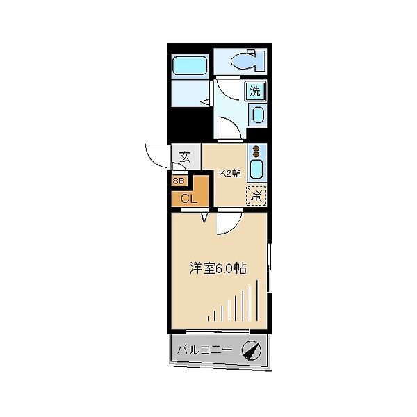 東京都練馬区北町１丁目(賃貸マンション1K・3階・22.68㎡)の写真 その2