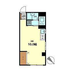 アクセス新小岩 ワンルームの間取図画像