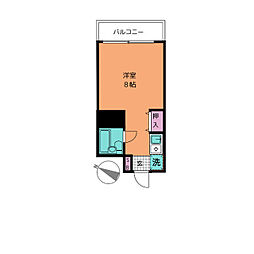 ベネッセ ワンルームの間取図画像