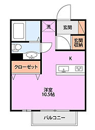 ドリーム ワンルームの間取図画像