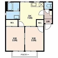 物件の間取り