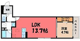 TORISIAS 元今泉  ｜ 栃木県宇都宮市元今泉2丁目（賃貸アパート1LDK・1階・44.49㎡） その2