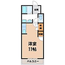 栃木県下野市小金井5丁目（賃貸アパート1R・2階・28.48㎡） その2