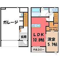 コメットチバ P  ｜ 栃木県宇都宮市西原町（賃貸アパート1LDK・1階・74.60㎡） その2