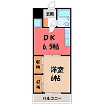 プラチナパレス宇都宮  ｜ 栃木県宇都宮市滝の原3丁目（賃貸マンション1DK・2階・26.97㎡） その2