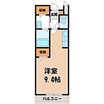 栃木県宇都宮市平松本町（賃貸アパート1K・1階・25.25㎡） その2