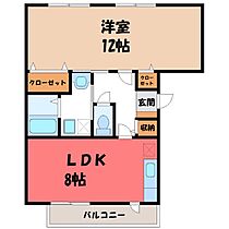 栃木県下都賀郡壬生町大字安塚（賃貸マンション1LDK・3階・51.98㎡） その2