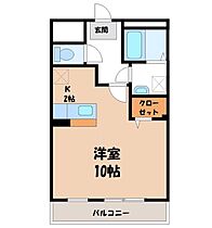 栃木県宇都宮市西原町（賃貸マンション1R・3階・36.27㎡） その2