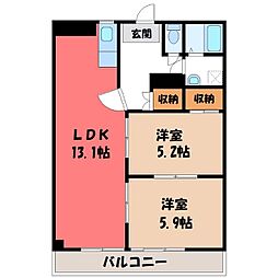 間取図画像 2LDK