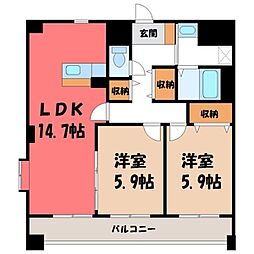 間取図画像 2LDK
