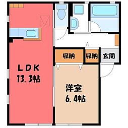 間取図画像 1LDK