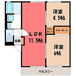間取図画像 2LDK