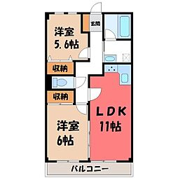 間取図画像 2LDK