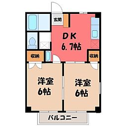 間取図画像 2DK