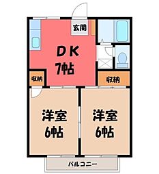 間取図画像 2DK