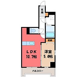 IRIC 1LDKの間取図画像