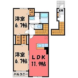 ラッフィナート レジデンス A 2階/-
