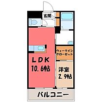 マストライフおもちゃのまち F  ｜ 栃木県下都賀郡壬生町幸町2丁目（賃貸マンション1LDK・3階・34.42㎡） その2