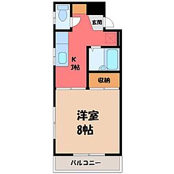 JR東北本線 岡本駅 3.1km 1階/-