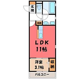 GRANDIRHILLS 1SKの間取図画像