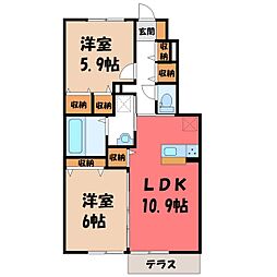 東武日光線 新鹿沼駅 徒歩3分 1階/-