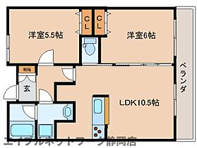 静岡県静岡市葵区安東1丁目（賃貸マンション2LDK・3階・46.17㎡） その2