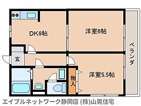 静岡県静岡市駿河区用宗3丁目（賃貸アパート2DK・2階・40.05㎡） その2