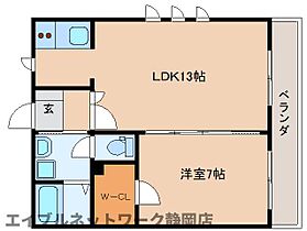 静岡県静岡市葵区中町（賃貸マンション1LDK・4階・47.52㎡） その2