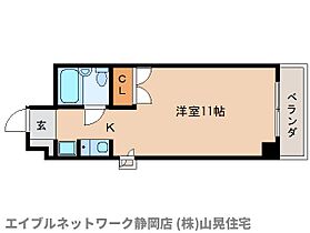 静岡県静岡市葵区末広町（賃貸マンション1R・4階・23.68㎡） その2