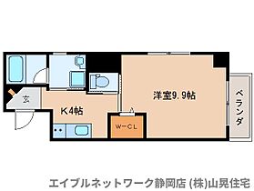 静岡県静岡市葵区宮ケ崎町（賃貸マンション1K・3階・34.16㎡） その2