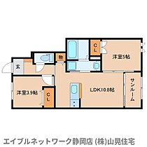 静岡県静岡市駿河区鎌田（賃貸アパート2LDK・1階・50.04㎡） その2