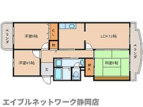 静岡県静岡市駿河区みずほ2丁目（賃貸マンション3LDK・2階・65.88㎡） その2