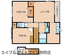 静岡県静岡市葵区北安東5丁目（賃貸アパート2LDK・2階・60.00㎡） その2