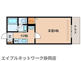 静岡県静岡市葵区柳町（賃貸アパート1K・1階・26.93㎡） その2