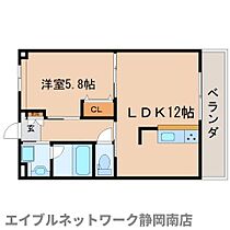 静岡県静岡市駿河区石田1丁目（賃貸マンション1LDK・2階・42.84㎡） その2