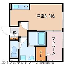 静岡県静岡市駿河区中原（賃貸アパート1R・2階・30.06㎡） その2