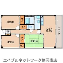 静岡県静岡市駿河区石田3丁目（賃貸マンション3LDK・2階・65.25㎡） その2