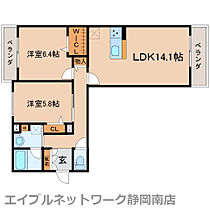 静岡県静岡市駿河区有東1丁目（賃貸マンション2LDK・2階・65.16㎡） その2