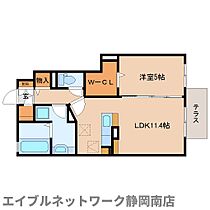 静岡県藤枝市高岡2丁目（賃貸アパート1LDK・1階・45.41㎡） その2