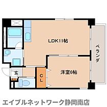 静岡県静岡市駿河区稲川1丁目（賃貸マンション1LDK・6階・39.75㎡） その2