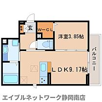 静岡県藤枝市下青島（賃貸アパート1LDK・1階・32.81㎡） その2