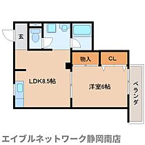 静岡県静岡市駿河区泉町（賃貸マンション1LDK・3階・37.65㎡） その2