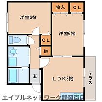 静岡県静岡市駿河区中島（賃貸アパート2LDK・1階・48.85㎡） その2