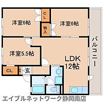 静岡県藤枝市小石川町2丁目（賃貸アパート3LDK・2階・62.68㎡） その2