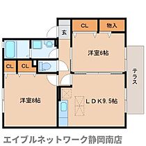 静岡県藤枝市高岡2丁目（賃貸アパート2LDK・1階・55.30㎡） その2