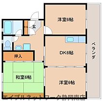 静岡県静岡市駿河区大谷1丁目（賃貸マンション3DK・2階・53.46㎡） その2