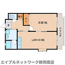 静岡県焼津市下小田（賃貸マンション1LDK・1階・44.77㎡） その2