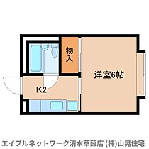 静岡県静岡市清水区草薙3丁目（賃貸マンション1K・3階・19.40㎡） その2