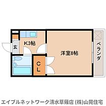 静岡県静岡市清水区長崎南町（賃貸マンション1K・1階・23.00㎡） その2