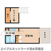 静岡県静岡市清水区中之郷2丁目（賃貸アパート1K・1階・18.23㎡） その2